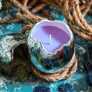 Wizarding Trunk Harry Potter Magical Creatures Silver Occamy Egg Candle and lid